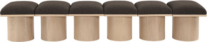 Pavilion - 6 Piece Modular Bench With Natural Base