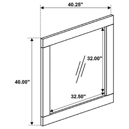 Marlow - Dresser Mirror - Rough Sawn Multi