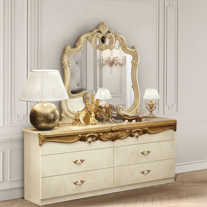 Barocco - Double Dresser - Ivory / Gold