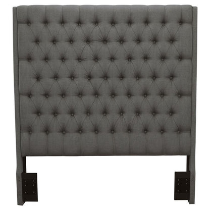 Camille - Upholstered California King Panel Headboard - Gray