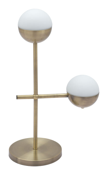 Waterloo - Table Lamp - White / Bronze
