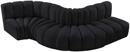 Arc - Velvet 5 Piece Modular Sofa