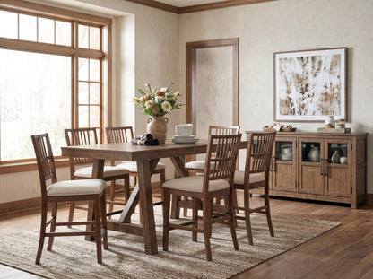 Bromley - Counter Height Windsor Chair (Set of 2) - Nutmeg