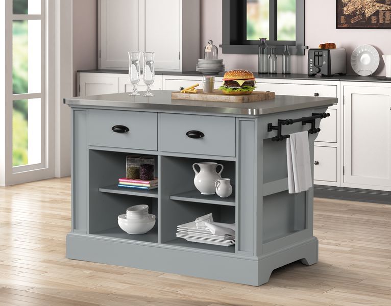 Urrur - Kitchen Island - Gray