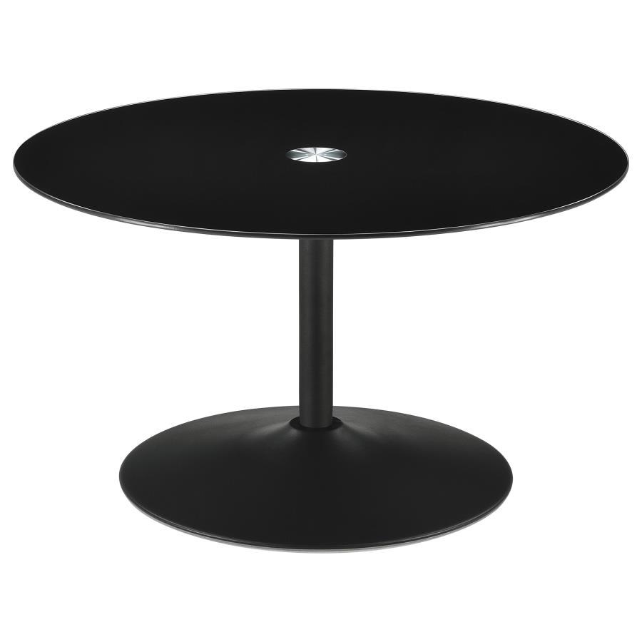 Ganso - Round Glass Top Coffee And End Table Set