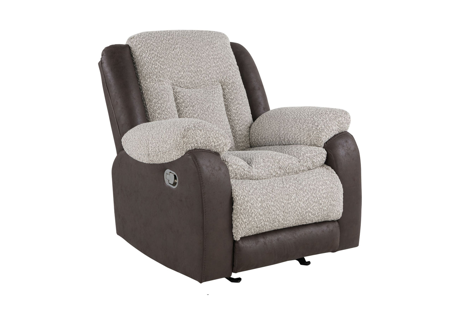 U4377 - Glider Recliner - Gray / Brown