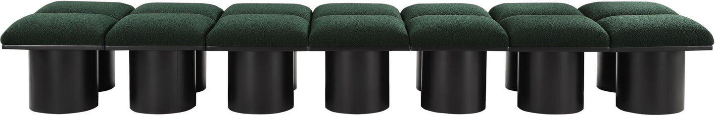 Pavilion - 14 Piece Modular Bench With Black Base