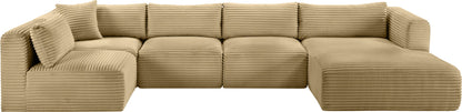 Shaggy - 5 Piece Modular U-Shaped Sectional