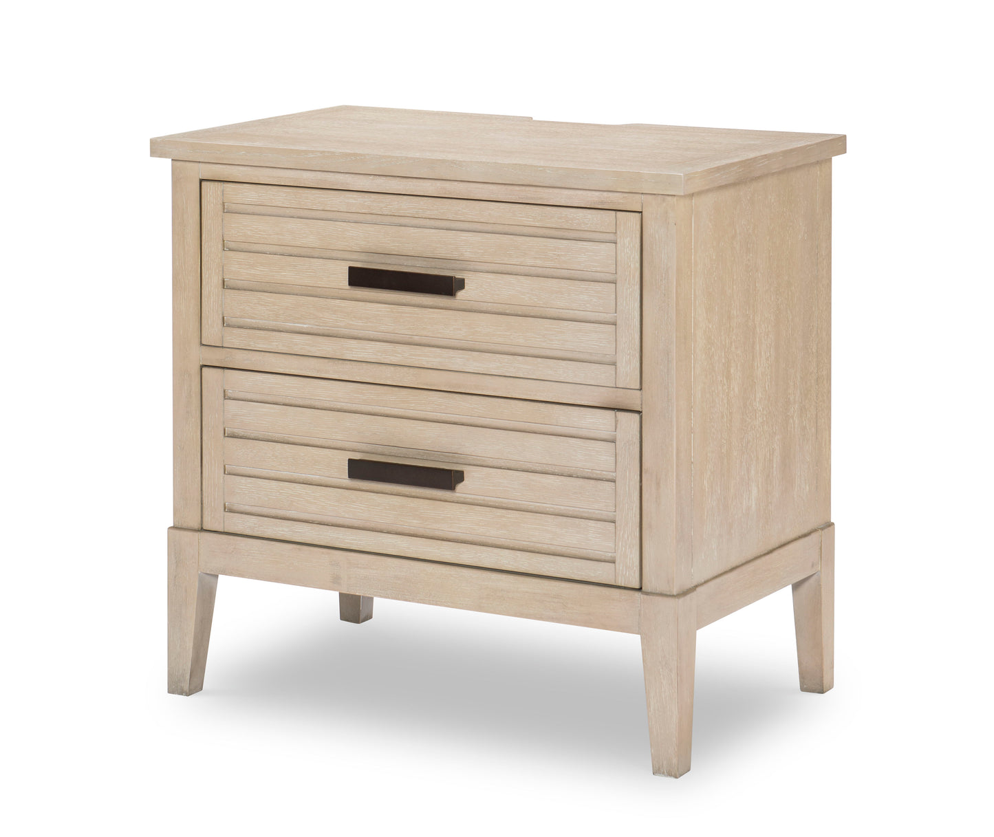 Edgewater Soft Sand - Two Drawer Nightstand - Light Brown