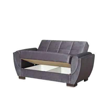 Ottomanson Armada Air - Upholstered Convertible Loveseat With Storage - Microfiber
