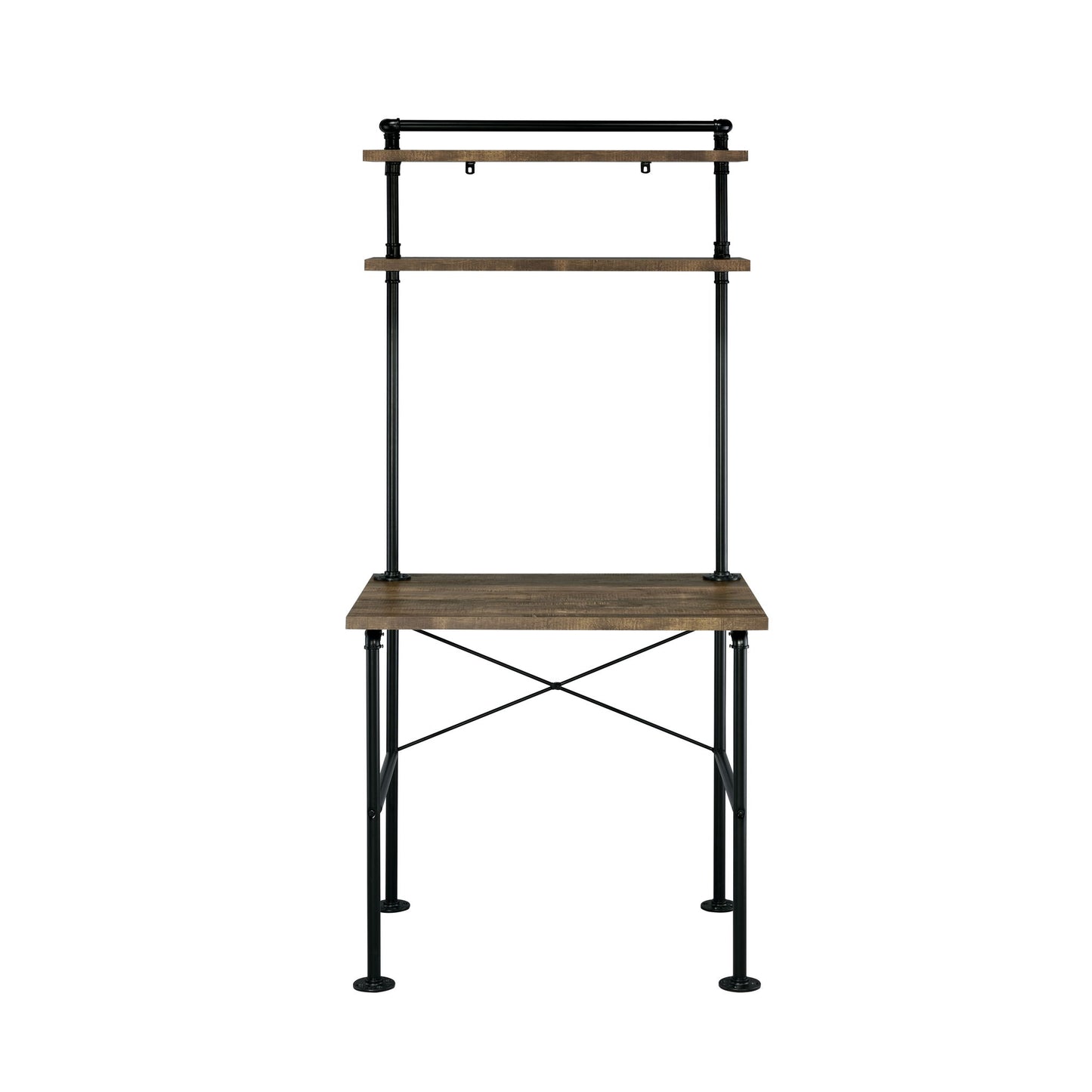 Ensata - Writing Desk - Rustic Oak & Black