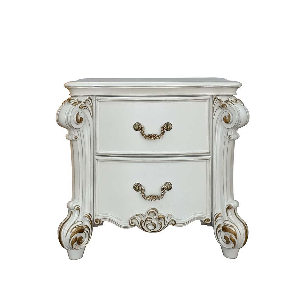 Vendom - Nightstand - Antique Pearl Finish