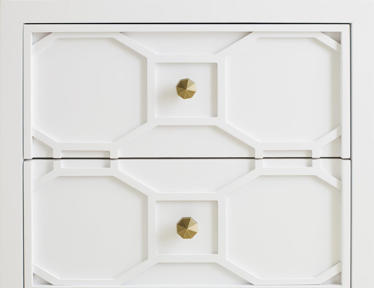 Chelsea by Rachael Ray - Nightstand With Lattice - White