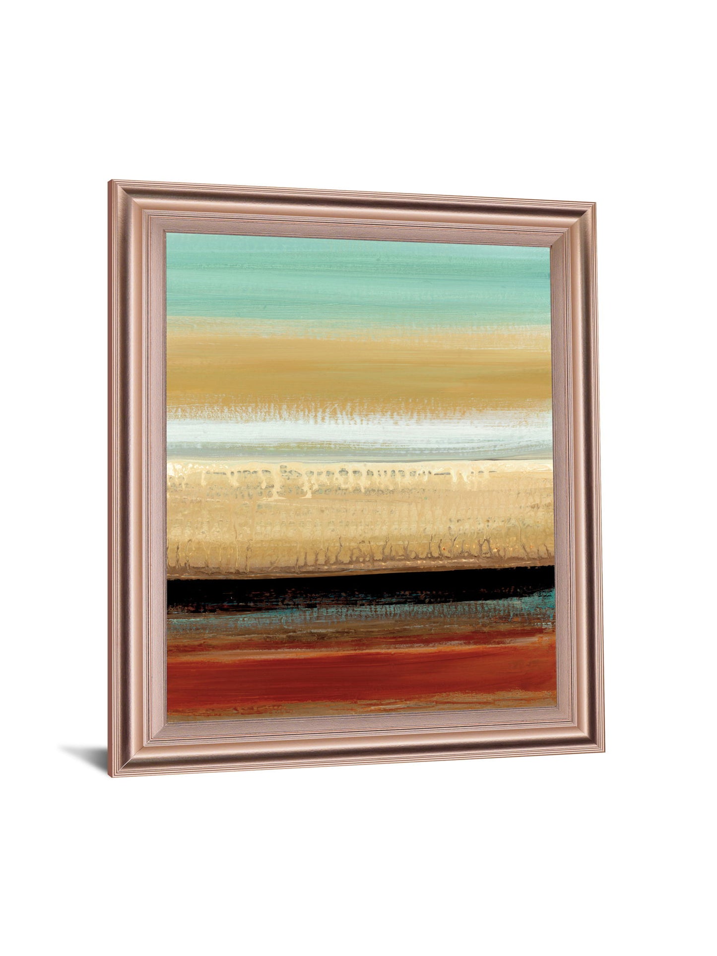 Amber Horizon - 28" x 34" Framed Wall Art - Yellow
