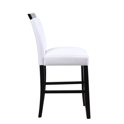 Bernice - Counter Height Chair (Set of 2) - White PU & Black