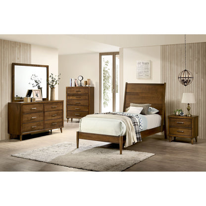 Malibu - 2-Drawer Nightstand - Walnut