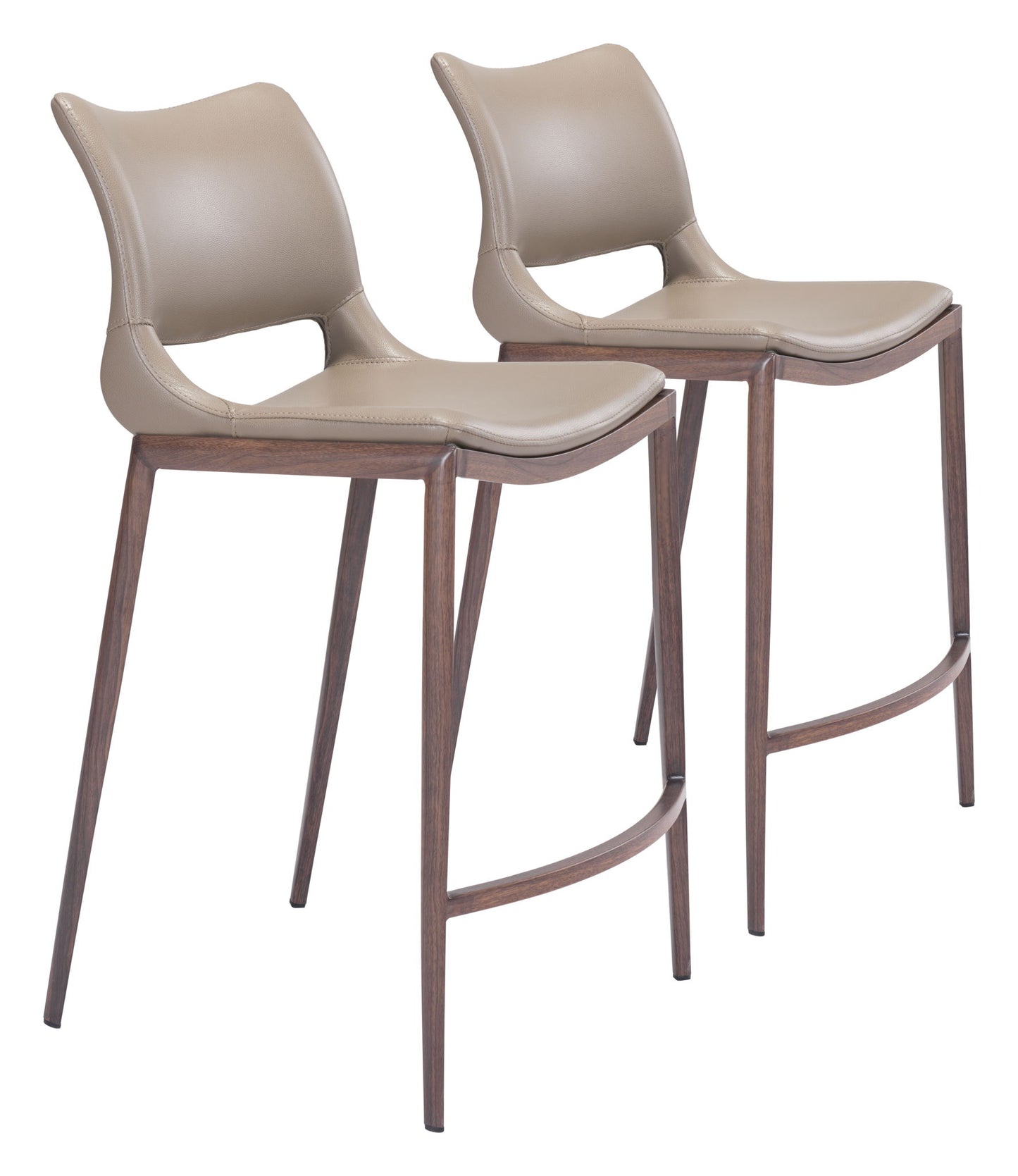 Ace - Counter Chair With Walnut Legs (Set of 2)
