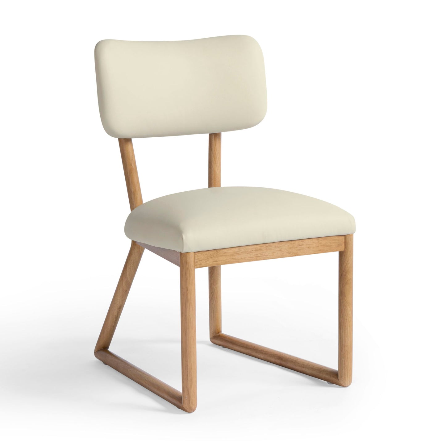 Bobbie - Vegan Leather Dining Chair - Cream