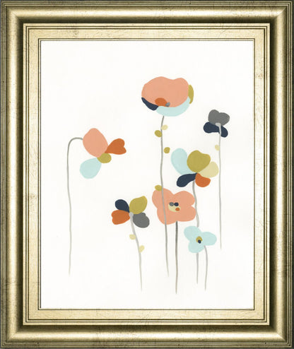 22x26 Modular Bouquet IV By June Erica Vess - White