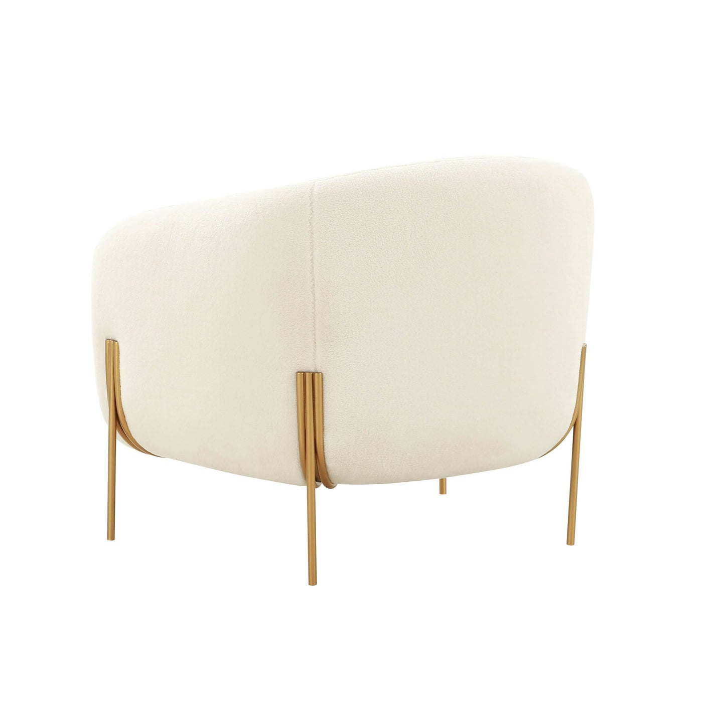 Kandra - Shearling Accent Chair - Cream