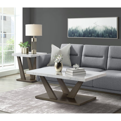 Greta - Rectangular Coffee Table - Gray