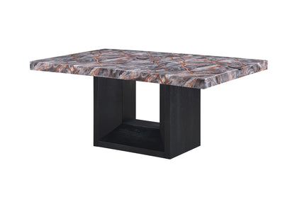 D02 - Dining Table - Lava / Black