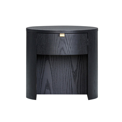 Marlow - Wood Round Nightstand