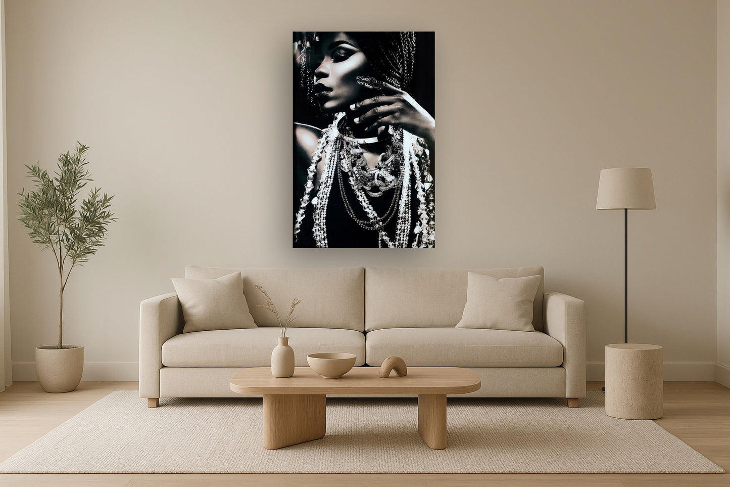 Floating Tempered Glass With Foil Pretty Woman - Dark Gray