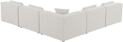 Cube - Modular Sectional 5 Piece - Cream - Modern & Contemporary