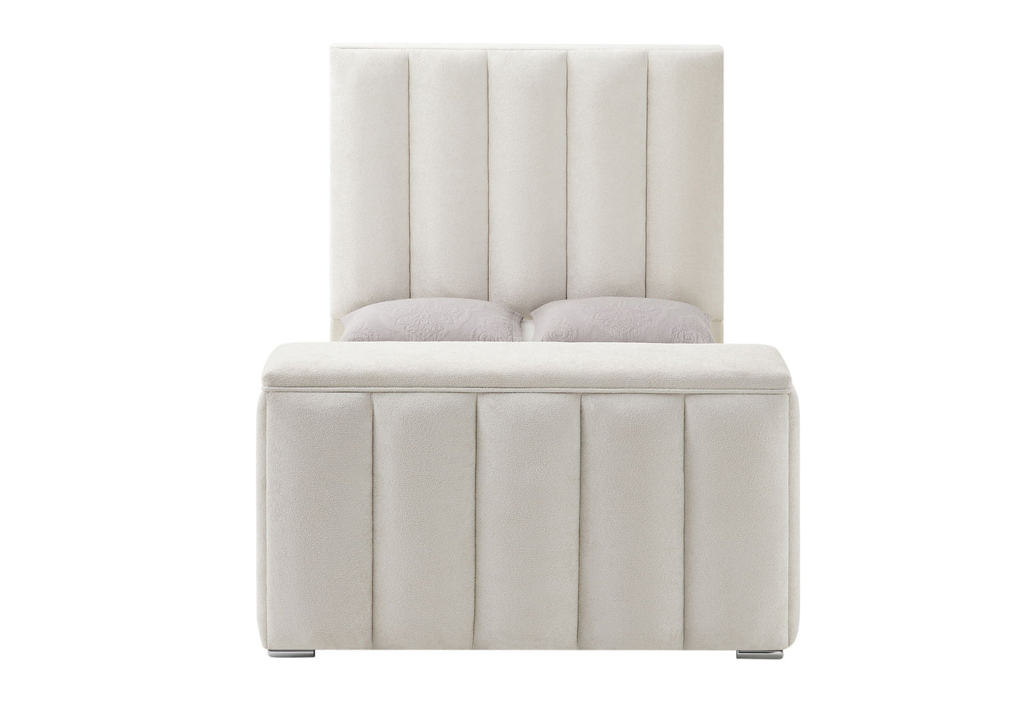Serenity - 5 Piece Queen Bedroom Set - Natural / Cream