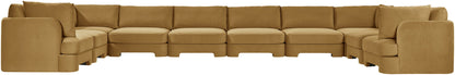 Hammond - Velvet Performance Fabric Upholstered 10 Piece Sectional