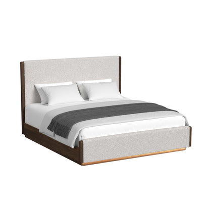 Brisbane - Upholstered Bedroom Set With Boucle And LED