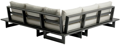Maldives - Water Resistant Outdoor Patio Sectional With Gray Frame