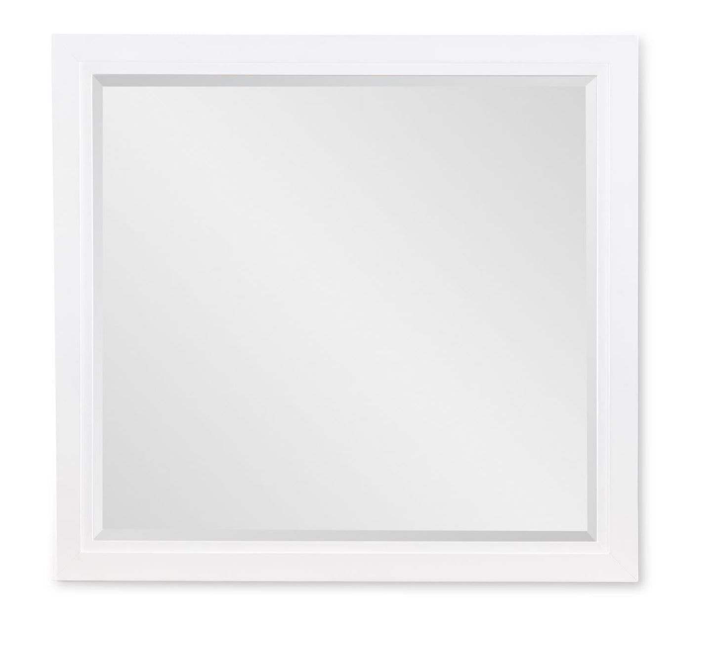 Horizons - Beveled Mirror - Pure White / Natural Oak