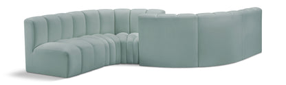 Arc - Faux Leather 6 Piece Modular Sofa