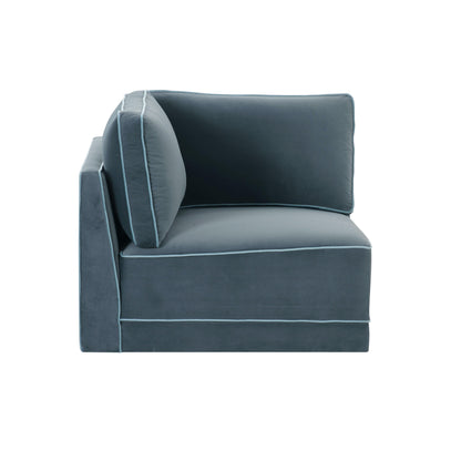 Willow - Corner Chair - Misty Blue