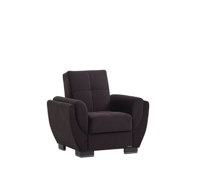 Ottomanson Armada Air - Upholstered Convertible Armchair With Storage - Microfiber