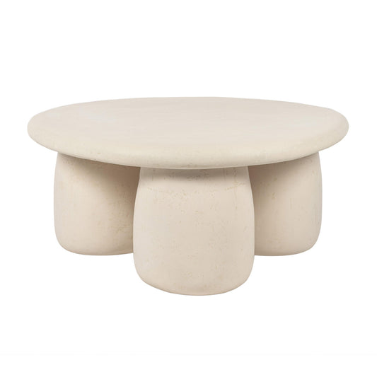 Rahul - Round Coffee Table - Cream