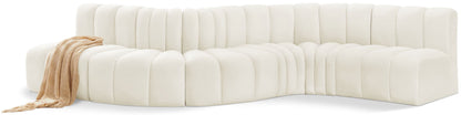 Arc - Velvet 6 Piece Curved Modular Sofa