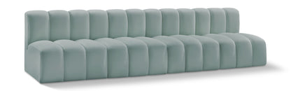 Arc - Faux Leather 4 Seats Modular Sofa