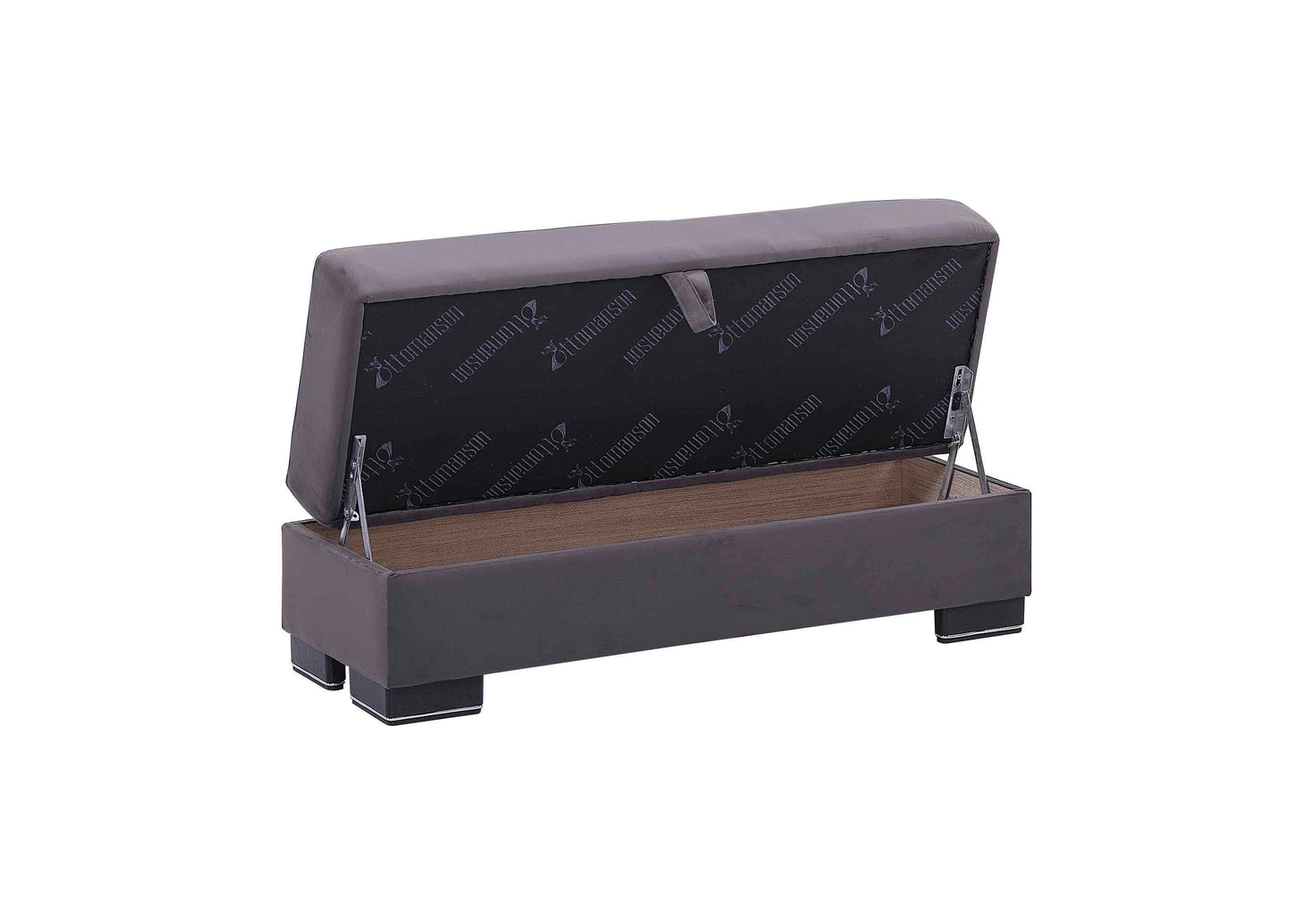 Ottomanson Armada Air - Upholstered Ottoman With Storage - Microfiber