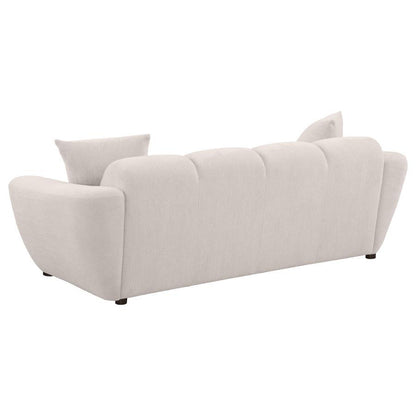 Destino - Chenille Splayed Arm Sofa Set