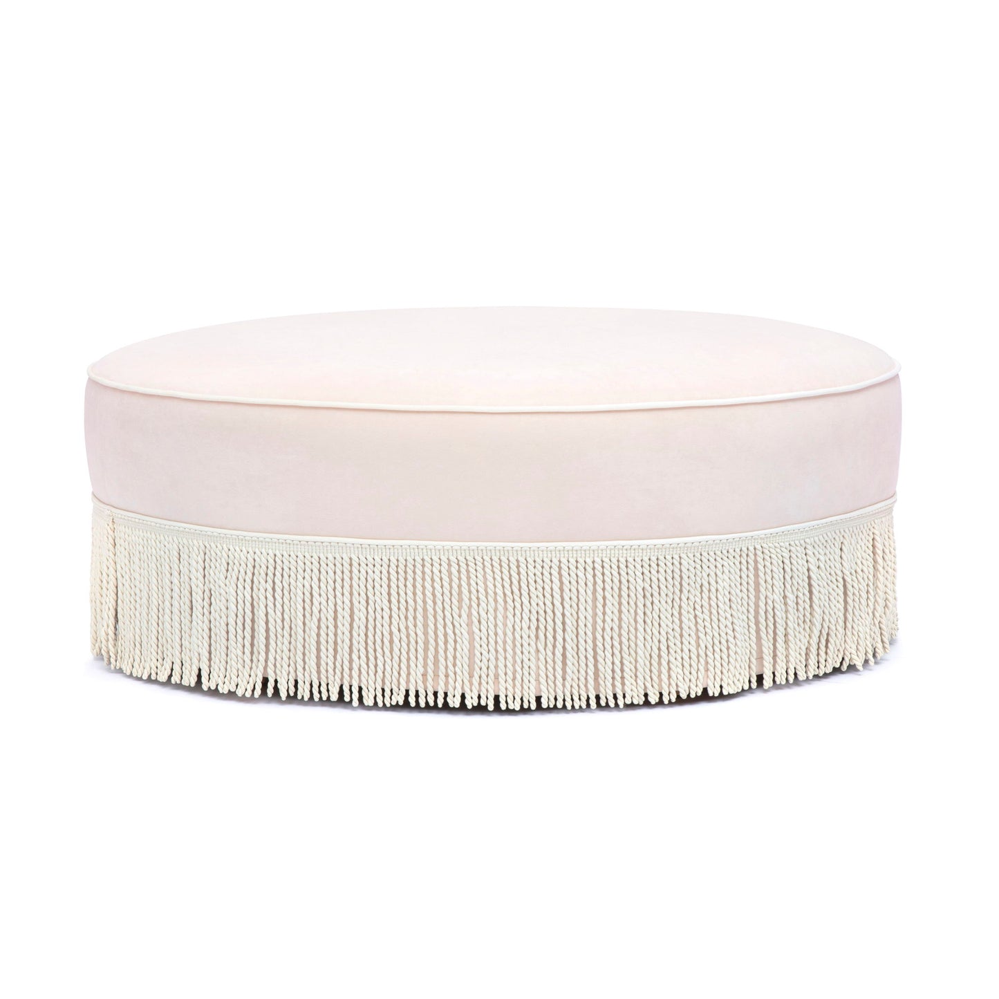 Tassy - Tasseled Round Ottoman