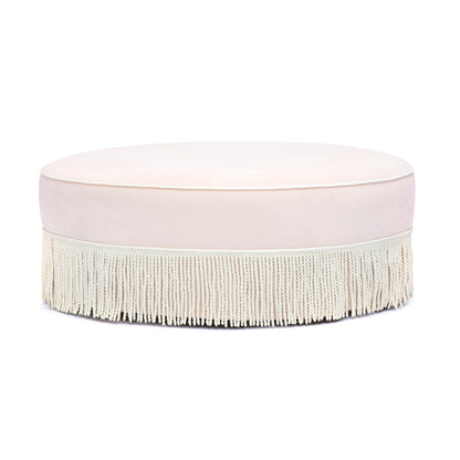 Tassy - Tasseled Round Ottoman