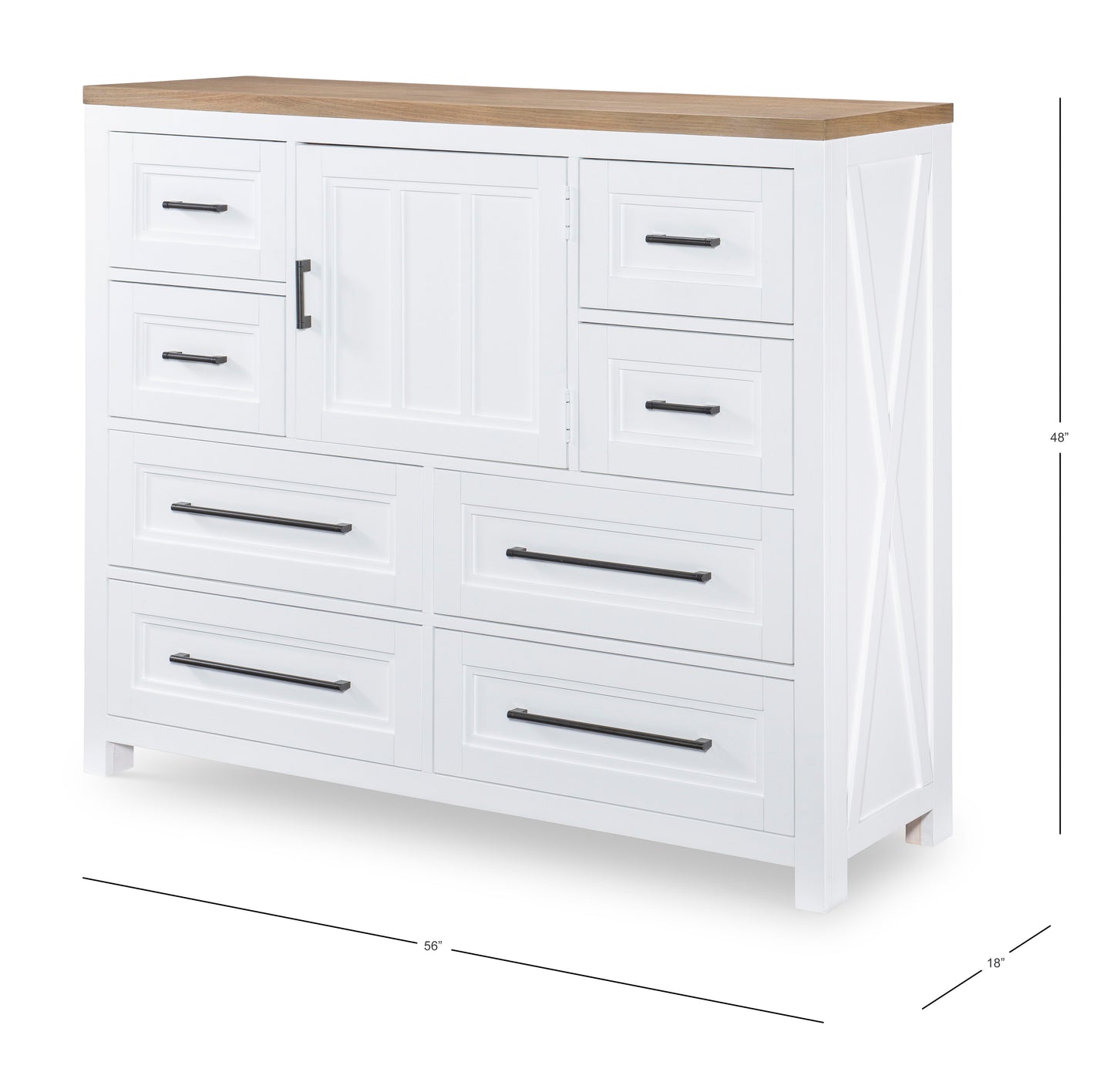 Franklin - Bureau Chest - White