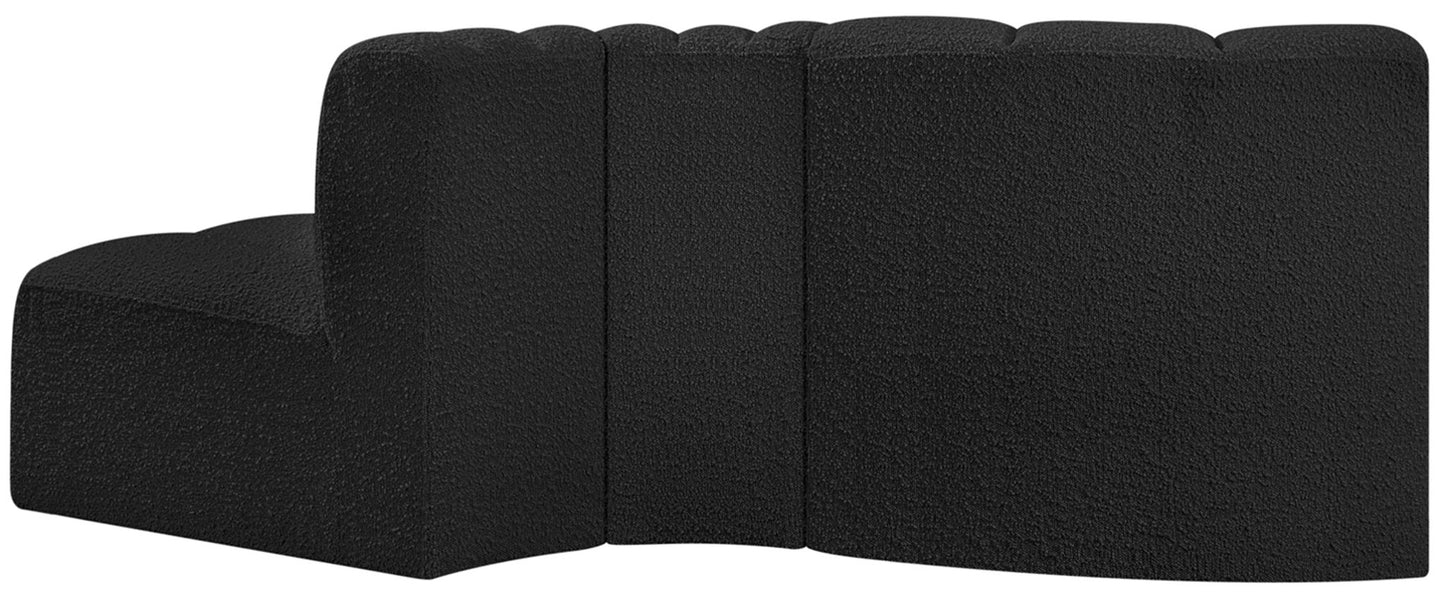 Arc - Boucle Fabric 3 Piece Modular Sofa