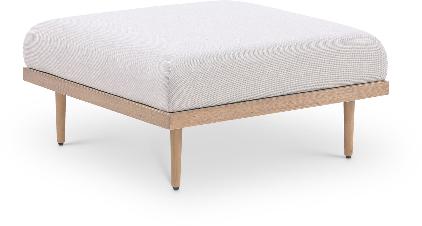 Laguna - Resilient Water Resistant Fabric Upholstered Outdoor Patio Modular Ottoman