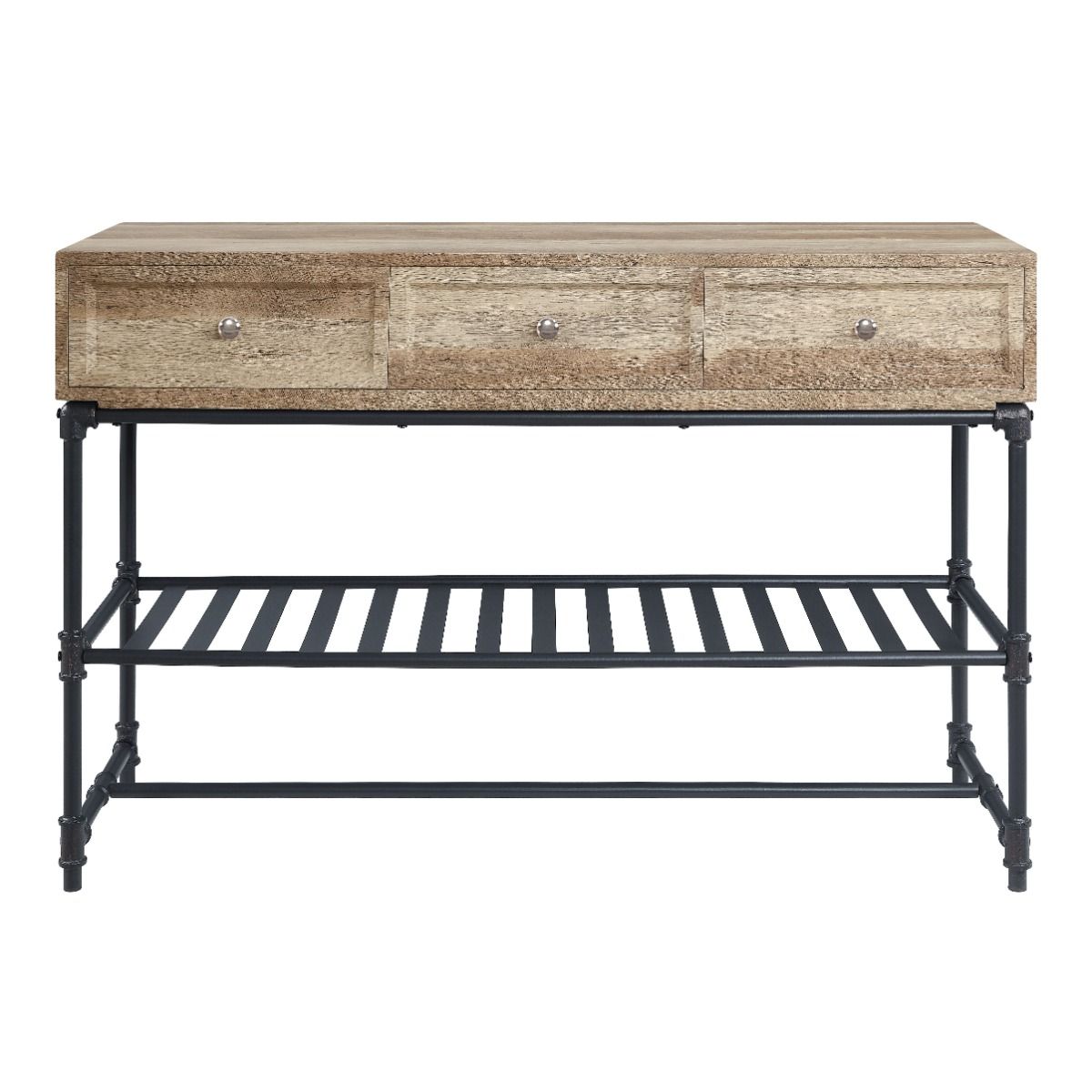 Brantley II - Sofa Table - Oak & Sandy Black