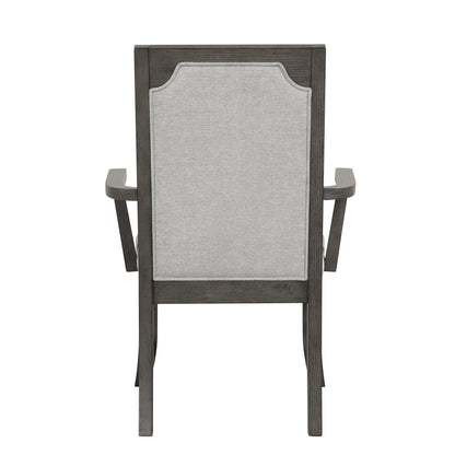 Lisbon - Dining Arm Chair (Set of 2) - Gray