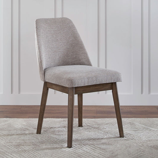 Edison - Upholstered Side Chair (RTA) - Brownstone With Faux Marble Tops
